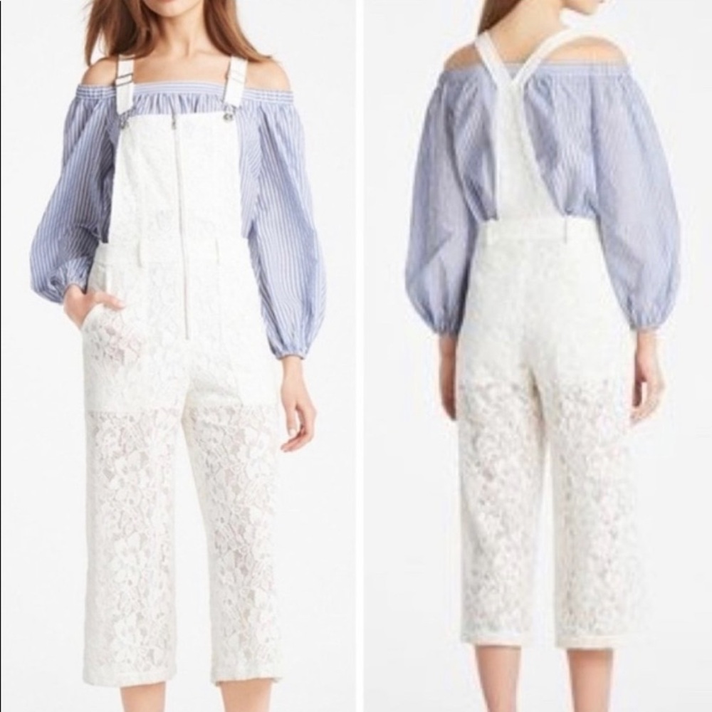Lace overall jumpsuit